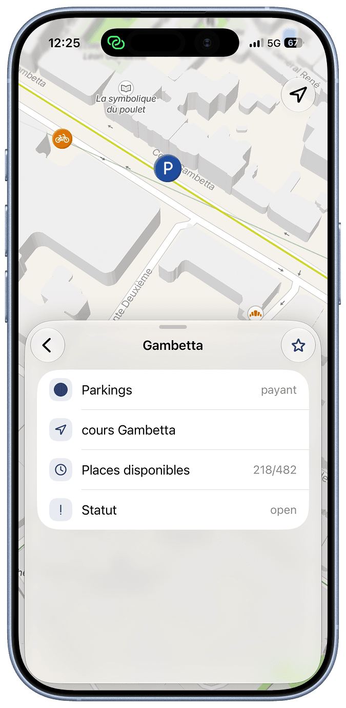 Places disponibles dans un parking de Montpellier